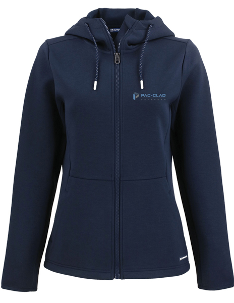 Picture of Cutter & Buck Roam Epic Versatility Recycled Womens Full Zip Hooded Jacket